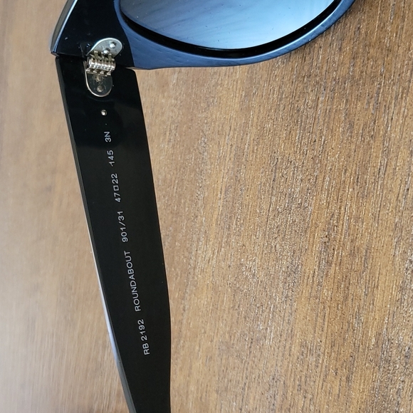 * SOLD NWT RAYBAN ROUNDABOUT BLACK - Picture 3 of 9